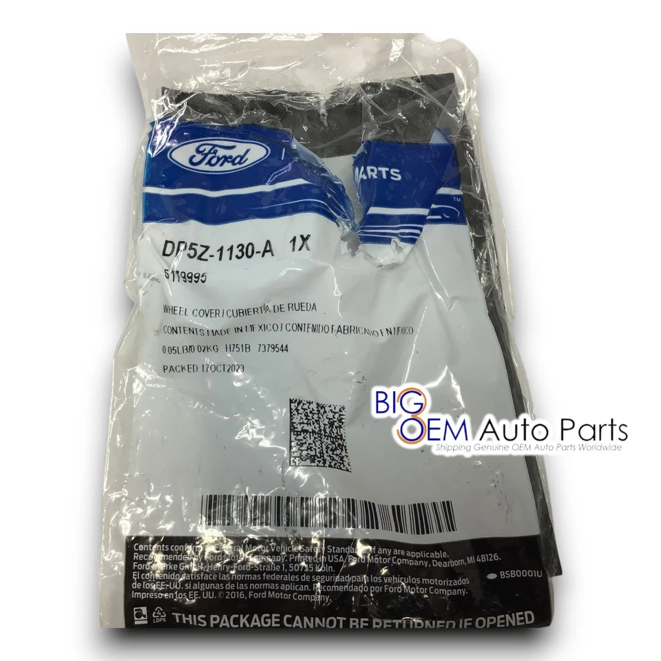 Tapa central cubierta de rueda Lincoln Continental Nautilus MKZ MKX MKC OEM DP5Z-1130-A Foto 4 de 4
