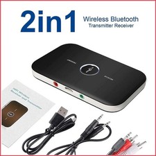 Bluetooth 5.0 Transmitter Receiver 2 IN 1 Wireless Audio 3.5mm Jack Aux Adapter