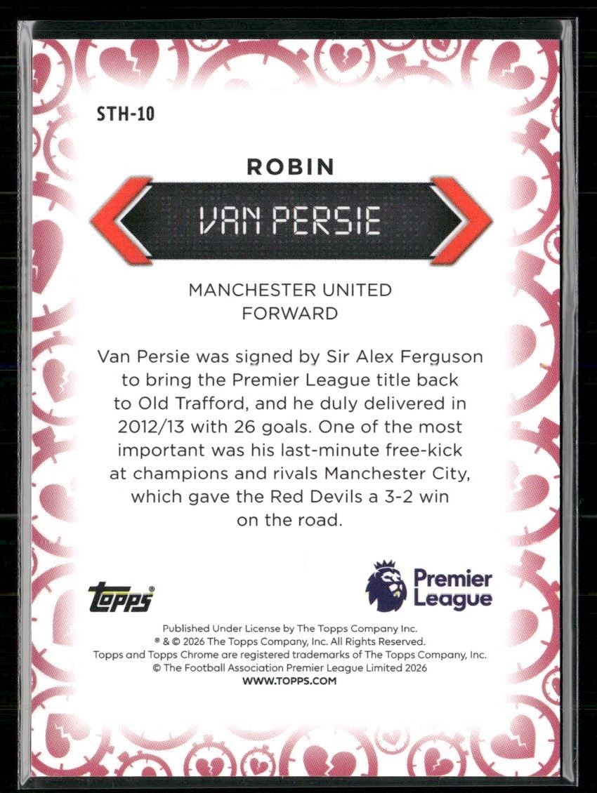 Robin van Persie 2026 Topps Chrome Premier League Stoppage Time