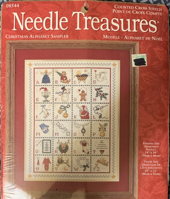 Needle Treasures Christmas Alphabet Sampler Cross Stitch Kit 08544 Holiday