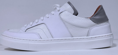 ready moda 678 Weiß Hellgrau Leder Sneaker Herren Sommer Schuhe Made in