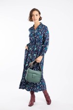 Weird Fish Steffan Printed Maxi Shirt Dress