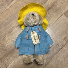 Eden Toys 12  Paddington Bear Blue Yellow Darkest Peru to London 1975 Vintage