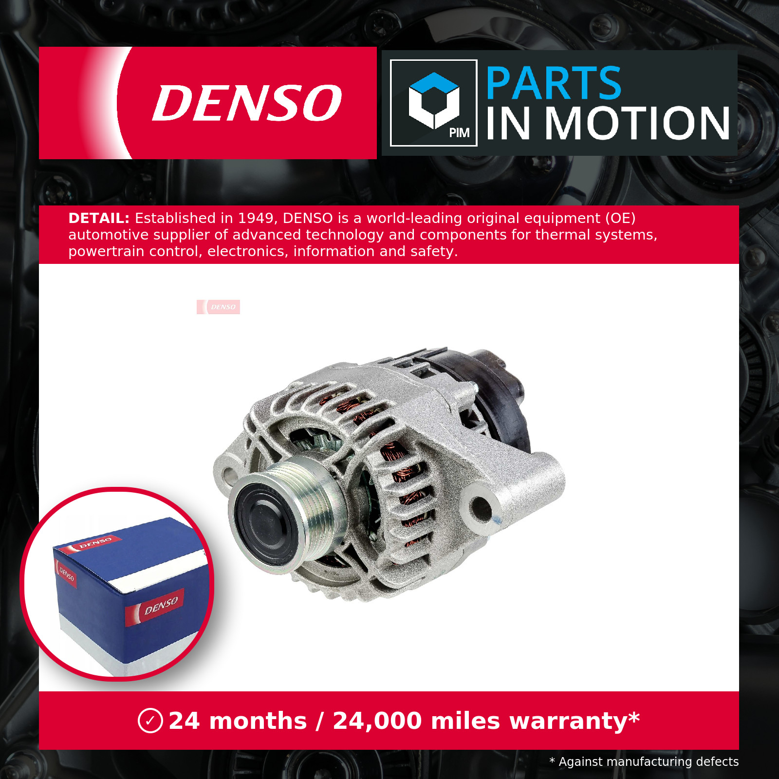 Alternator fits ABARTH 500 1.4 2008 on Denso 51820622 51854917 Quality New