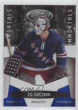 2010-11 Certified Immortals Mirror Blue 82/100 Ed Giacomin #154 HOF u6m