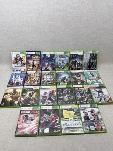 Xbox 360 Game Lot 19 Games GTA V Halo Minecraft Lego Batman