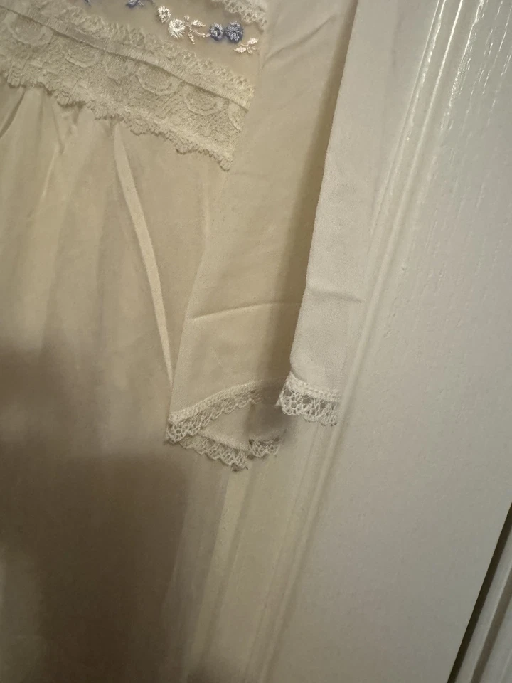 Camisón Romántico Bordado Barbizon Transparente L-XL leer Foto 4 de 4