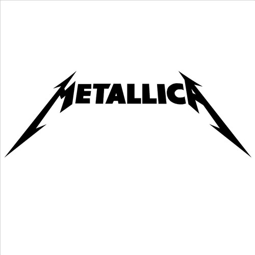metallica logo vinyl wall art sticker music decal heavy metal