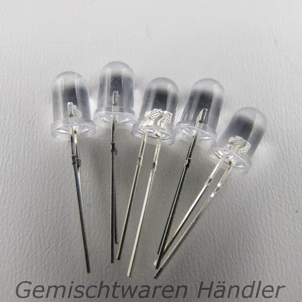5 Gelbe Leds 5Mm Led Sortiment Zusammenstellbar Klar Rot Blau Gelb GrüN Weiß-image