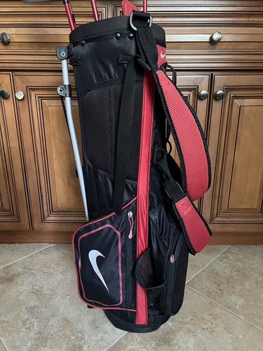 Nike VRS Red Kids Jr 4 Pc RH Youth Golf Club Set w/Matching Dual Strap Stand Bag - Picture 4 of 12