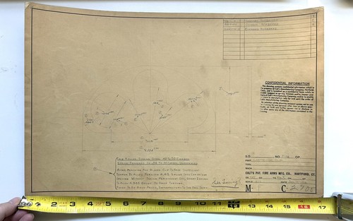 Colt Pat. Firearms Mfg Co, 1918, drawings and cartridge clip (3 items) - Picture 17 of 18