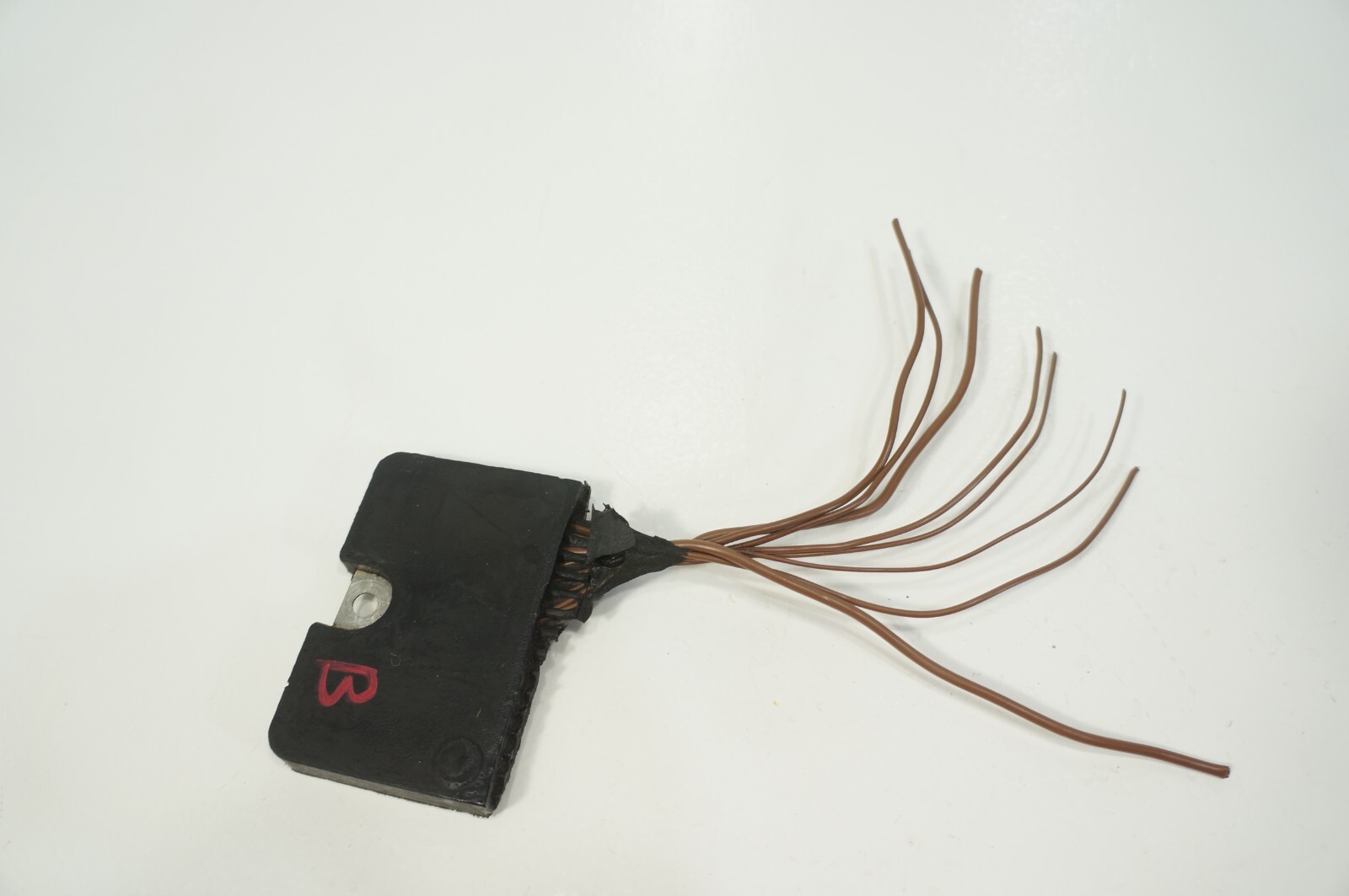 OEM BMW negative cable wire terminal clamp loom ground connector pigtail cut