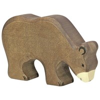 Holztiger 80184 BraunbäR Fressend 13 Cm Holzfiguren Serie Wildtiere