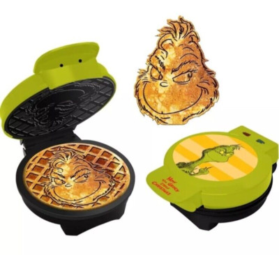 NEW!! Dr. Seuss The Grinch Waffle Maker Hobby Lobby Christmas Holiday Breakfast