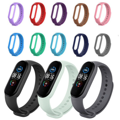 Ersatz Armband für Xiaomi Mi Band 5 6 Fitness Sport Tracker Smartwatch Silikon，