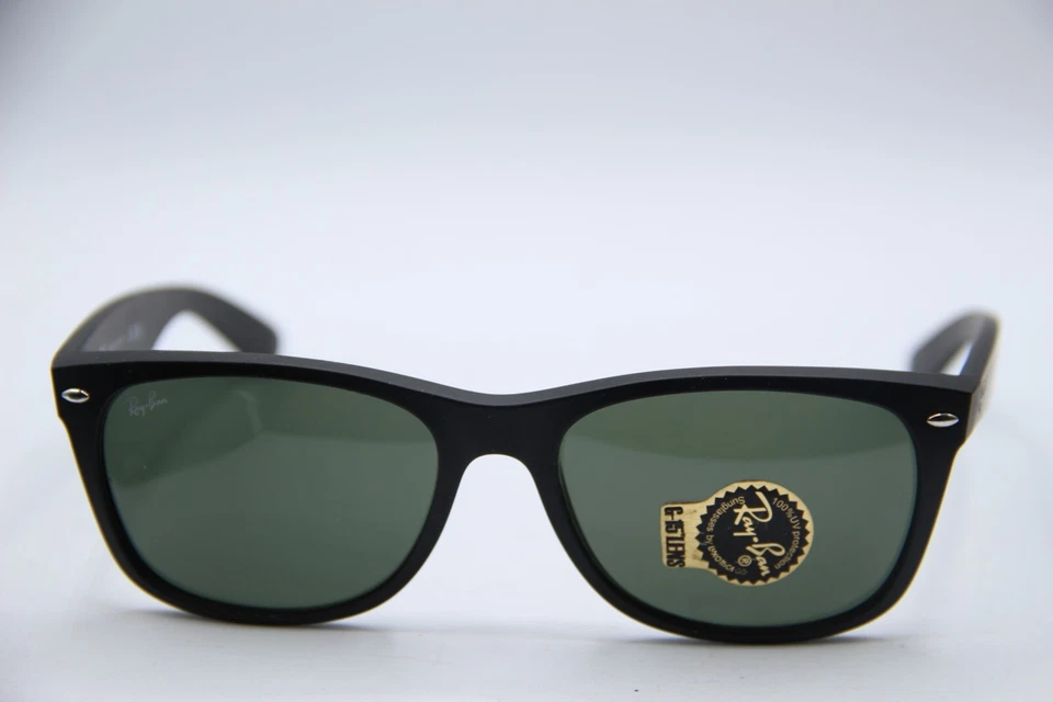 NUEVO RAY-BAN RB 2132 622 WAYFER NEGRO LENTE G-15 MARCOS AUTÉNTICOS GAFAS DE SOL 58-18 Foto 2 de 4