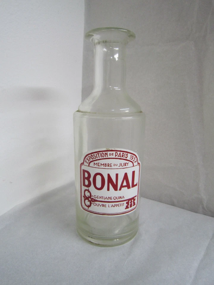 ANCIENNE BOUTEILLE CARAFE BONAL EXPOSITION DE PARIS 1937 MEMBRE DU JURY - Photo 1/4