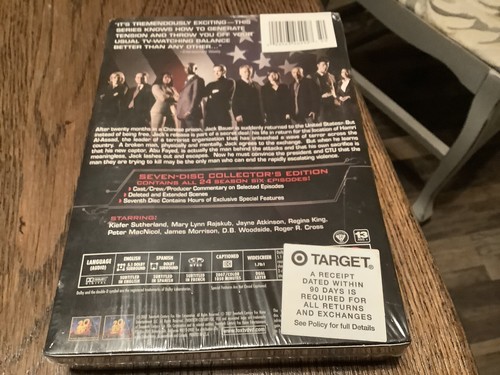 24: Season Six Brand New DVD 2007 Drama Kiefer Sutherland TV Free USA Shipping - Picture 2 of 3