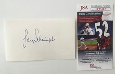 George Plimpton Signed Autographed 3x5 Card JSA Certified Author