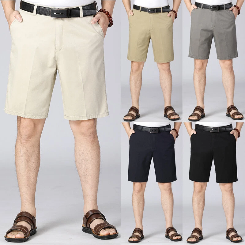 Men Cargo Pants Half Trousers Shorts Casual Cotton Multi Pocket Loose  Straight | eBay