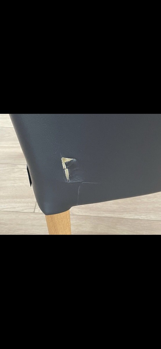 Chaise salle à manger - IGER - similicuir noir - moderne | Leroy Merlin