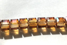 Swarovski Crystal Cubes 8mm 288 pc/FP Crystal Copper 5601