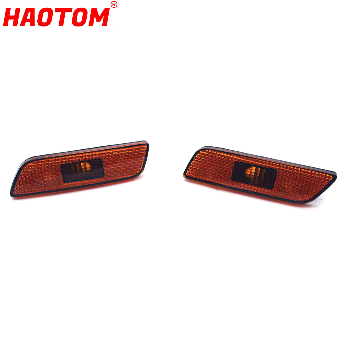 Volvo S80 (1999-2006) Driver Side Amber Bumper Light Lens Reflector - New OEM Spec, 9188263