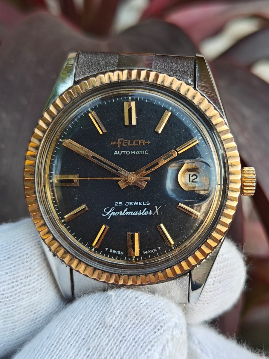 Vintage Felca Sportmaster X Automatic Swiss Made Rare Men's Watch