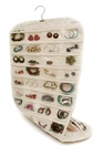 New 80 Pockets Jewelry Hanging Organizer Earring Storage Closet Display Bag