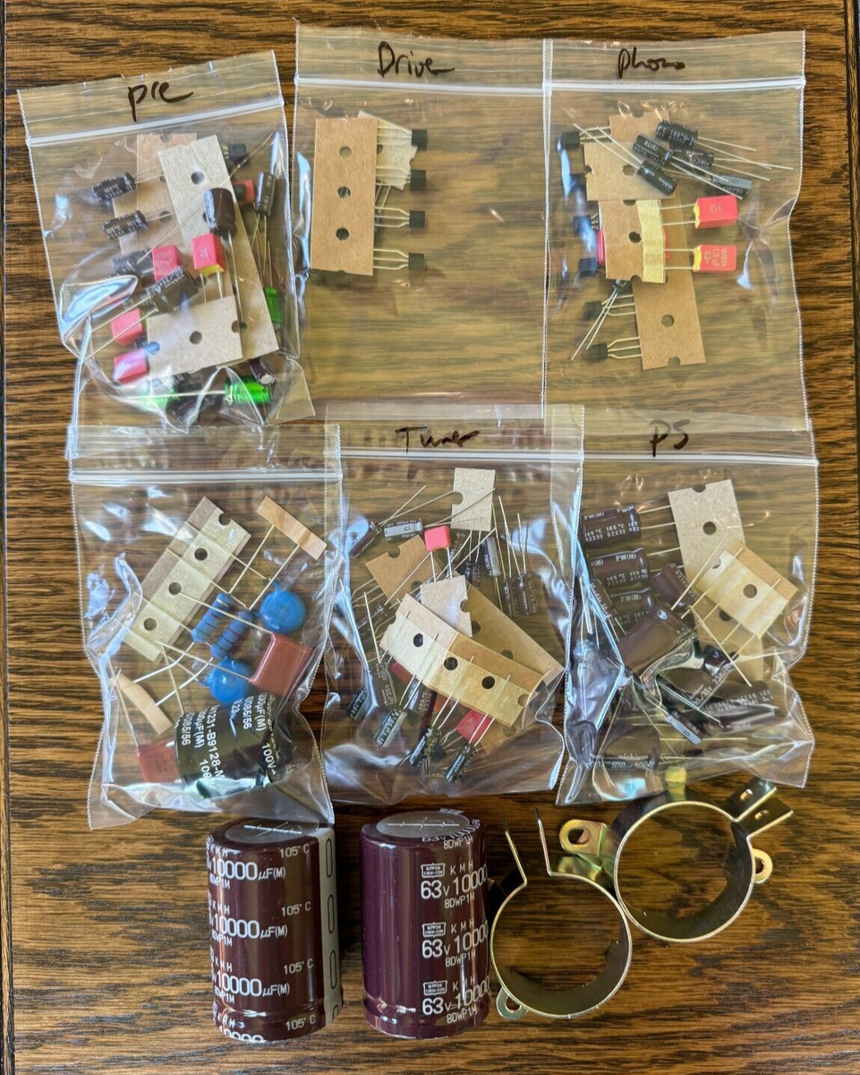 Sansui Eight Complete Rebuild Kit High-Quality Receiver Recap Caps