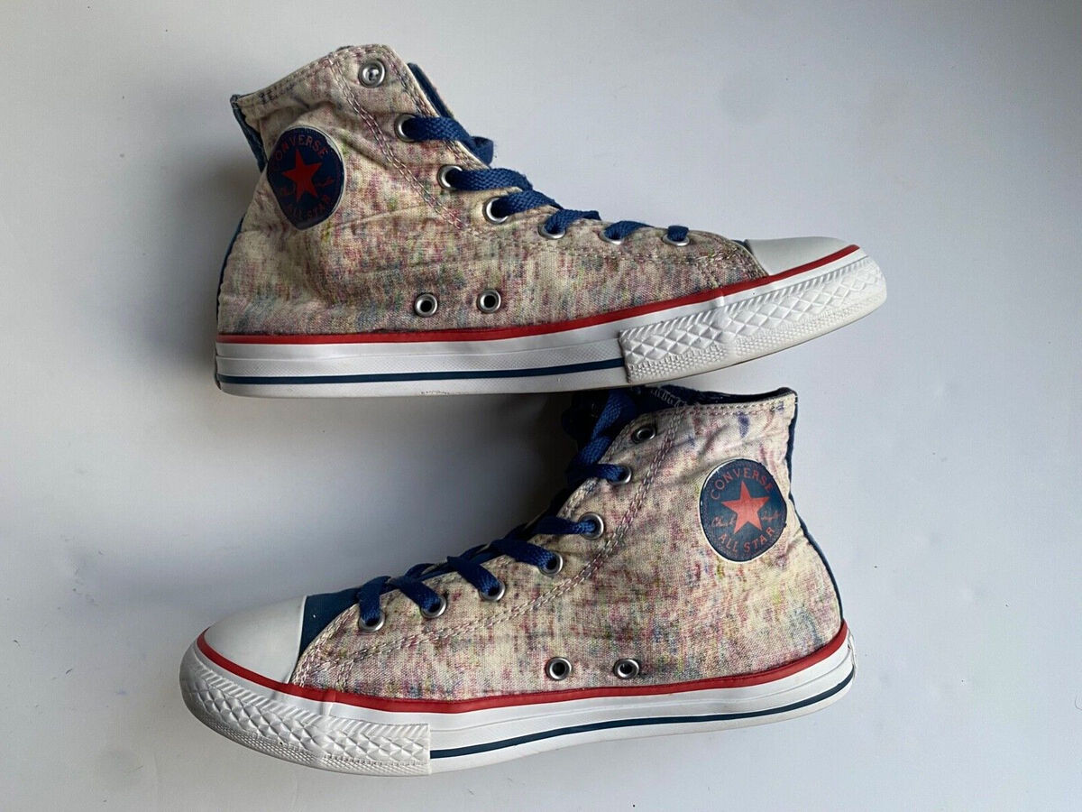 Converse All Star Side Zip Hi-Top Multicolor Juniors Size 6 Converse All Star Side Zip Hi-Top Multicolor Juniors Size 6