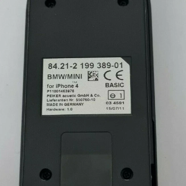 BASETTA AUTO CAR CRADLE SNAP IN APPLE IPHONE 4 84.21-2 199389-01 BMW MINI - Photo 2/2