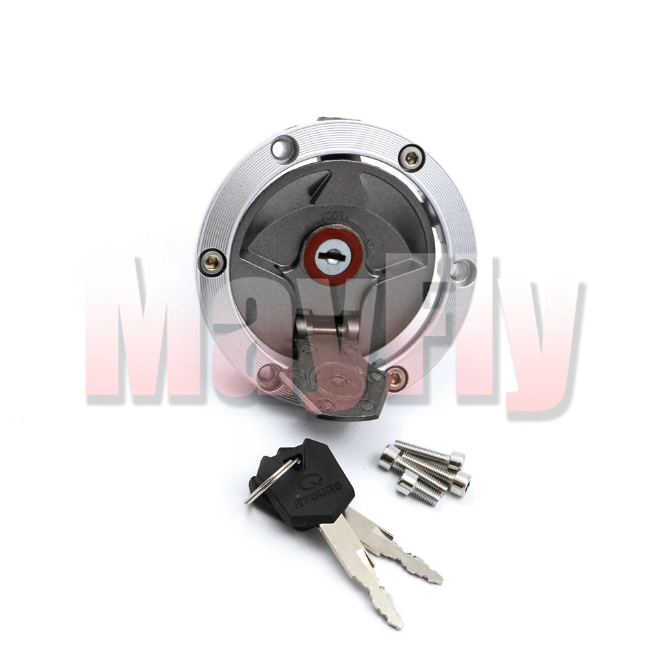 Motorcycle Fuel Gas Tank Cap Cover Lock Key Fit For Ninja 300 EX300 2013-2017 - Image 2 of 4