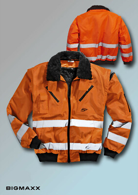 Orange Warnjacke Pilotenjacke Texxor Warnjacke TeXXor Warnschutz