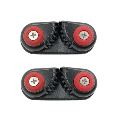 2er Pack Aluminium Schotklemme Führungsring Boot Segelboot Cam Cleat 15mm Seile