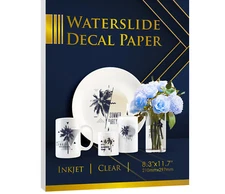 Inkjet CLEAR Waterslide Decal Paper 20 Sheets A4 Water Slide Transfer 8.3x11.7