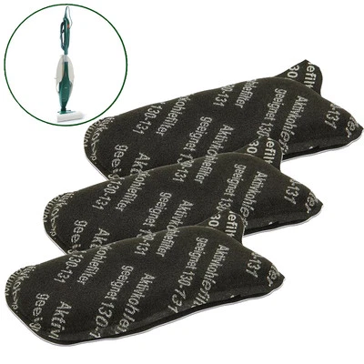 SWYP 3 Stück Aktivkohlefilter Filter Kohlefilter passend für Vorwerk Kobold 130 131