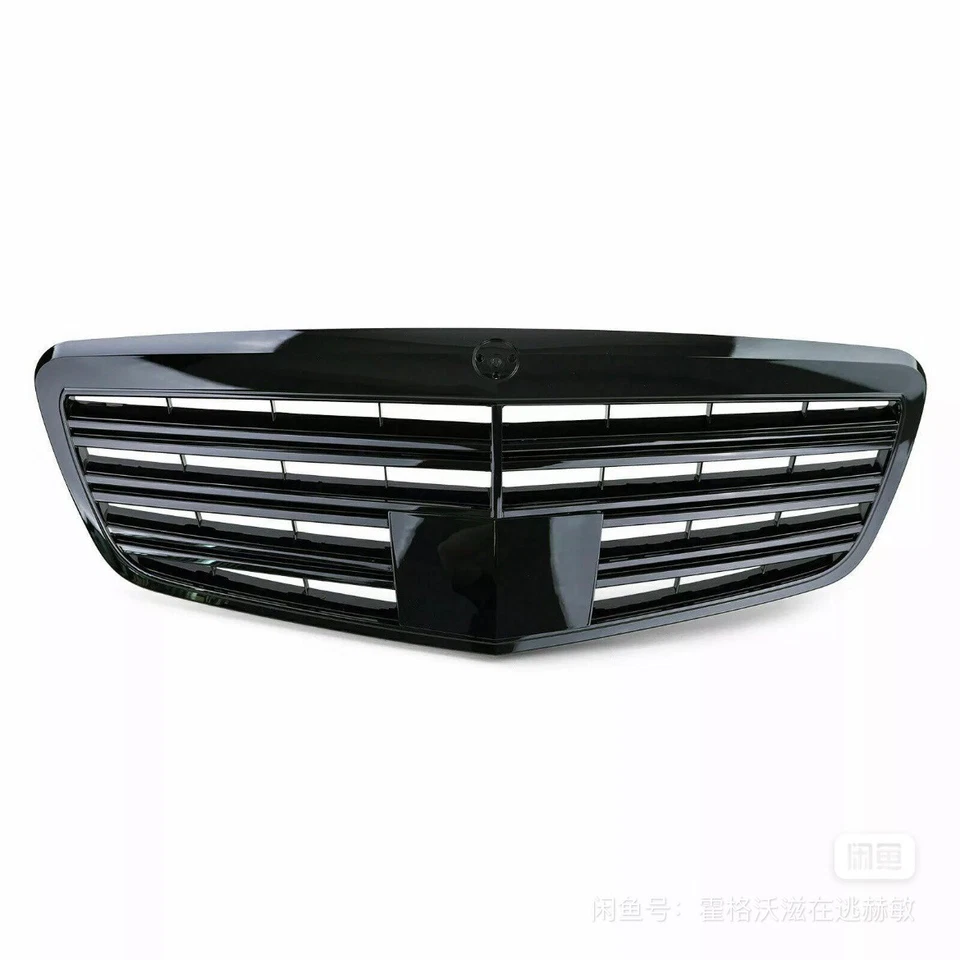 Rejilla delantera negra brillante para Mercedes Benz Clase S W221 S550 S600 S63 S65 Foto 2 de 4