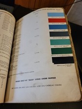 1953 DUPONT DUCO CADILLAC COLOR PAINT CHIP SWATCH SHEET BULLETIN NO 16