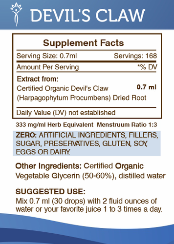 Secrets Of The Tribe Devil's Claw Tincture Alcohol-FREE - Picture 18 of 30
