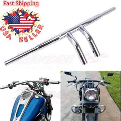 Motorcycle 1-1/4'' 8'' Rise T-Bar Handlebars Fit For Harley Yamaha V-STAR Custom
