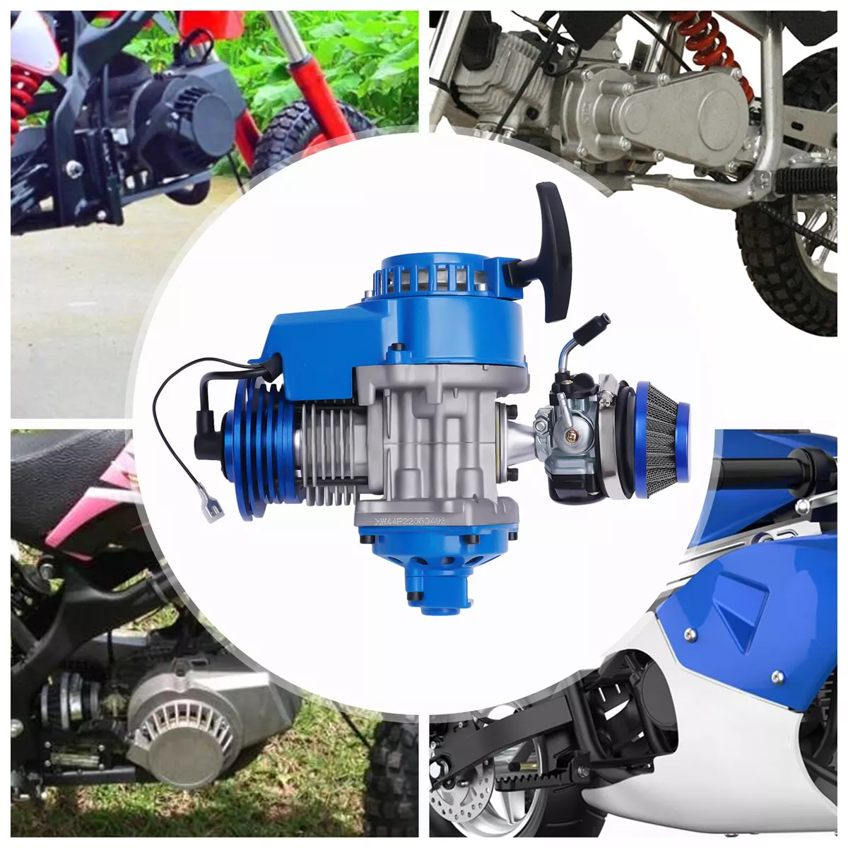  49CC 2-Stroke Mini Motor Air Cooled Racing Engine For