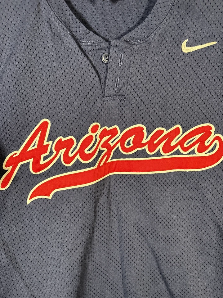 VINTAGE Arizona Wildcats Baseball Jersey Nike Size 38 Adult S/M Player Issue 90s - Image 3 of 4