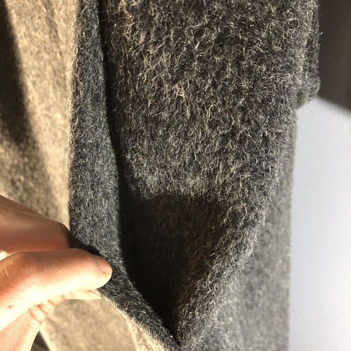 Talbots Vintage Women’s Long Wool Coat Size 12 Gray Mohair 80s RN 44530 READ* - Picture 8 of 11