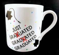 Just Graduated Coffee Tea Mug Cup Graduation Amscan Inc. 1986