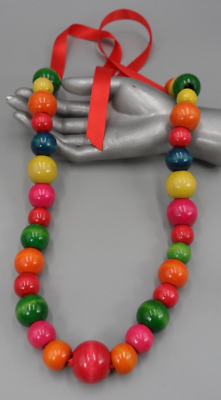 Chunky Wood Bead Necklace Bright Primary Colors Kid Core Dopamine Dressing Vtg | eBay Chunky Wood Bead Necklace Bright Primary Colors Kid Core Dopamine Dressing Vtg | eBay