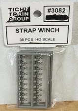 Tichy Train Group 3082 HO Model Railroad DETAIL PART  Strap Winch  Package of 36
