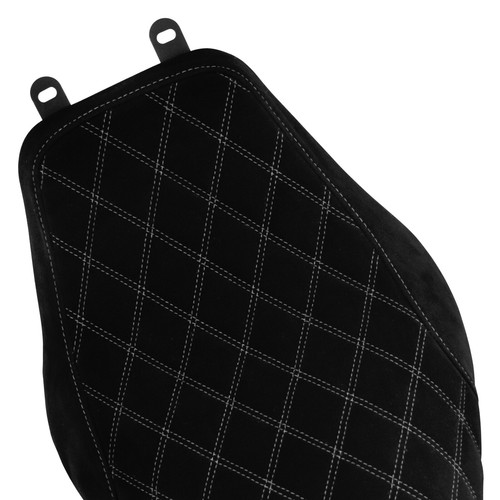 Driver Solo Seat White Stitching For Harley Heritage Softail Deluxe FLSTN 06-17 - Picture 15 of 17