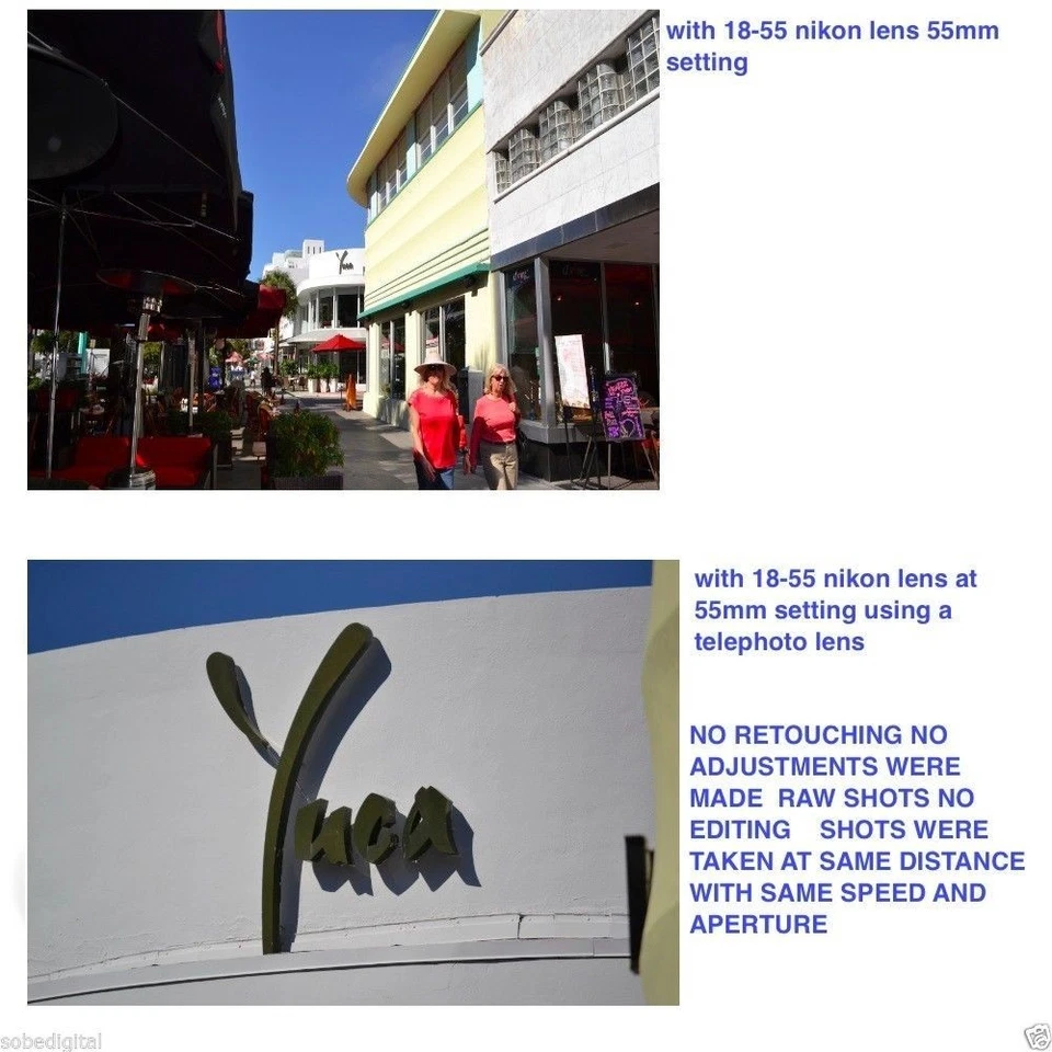 SPORT ACTION 2X TELE ZOOM LENS WITH FREE CARRYING CASE FOR NIKON D3200 D3300 HD4 - Image 4 of 4