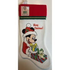 VINTAGE Walt Disney Kurt S Adler Felt Christmas Stocking MICKEY MOUSE NEW